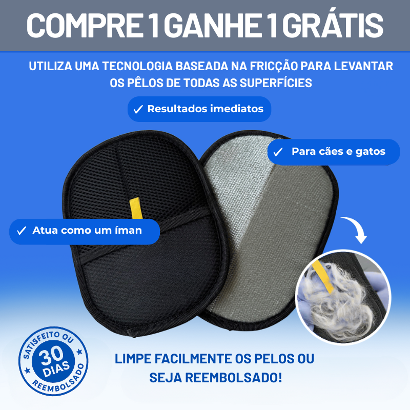 LuvaMagic – Luva Removedora de Pêlos Reutilizável e Ecológica